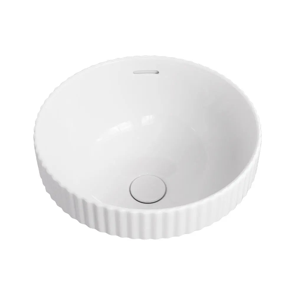 Eleanor Round Semi-Inset Basin, Gloss White Fienza