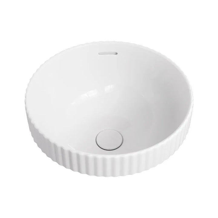 Eleanor Round Semi-Inset Basin, Gloss White Fienza