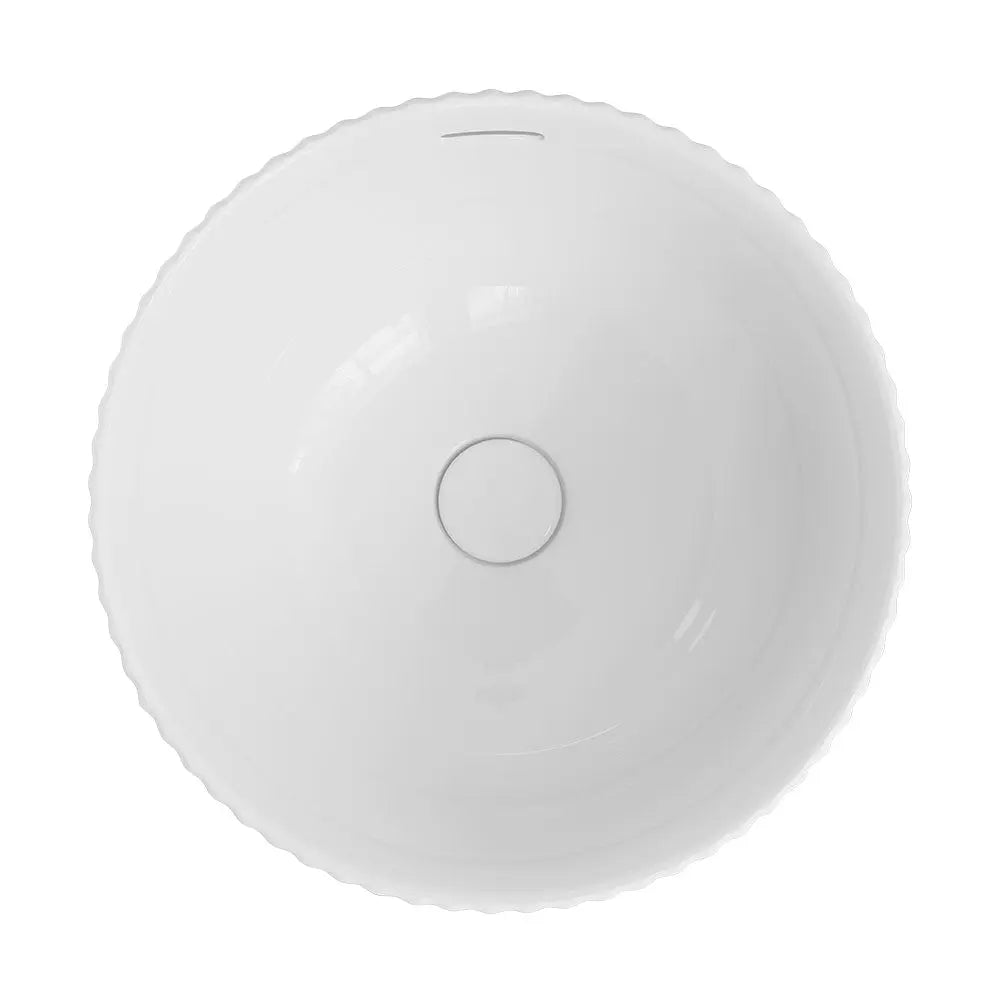 Eleanor Round Semi-Inset Basin, Gloss White Fienza