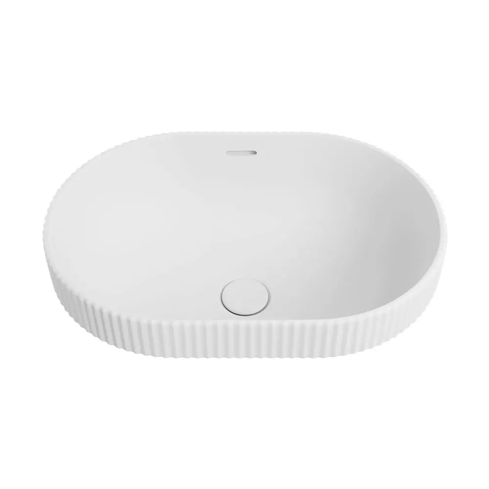 Eleanor Oval Semi-Inset Basin, Matte White Fienza
