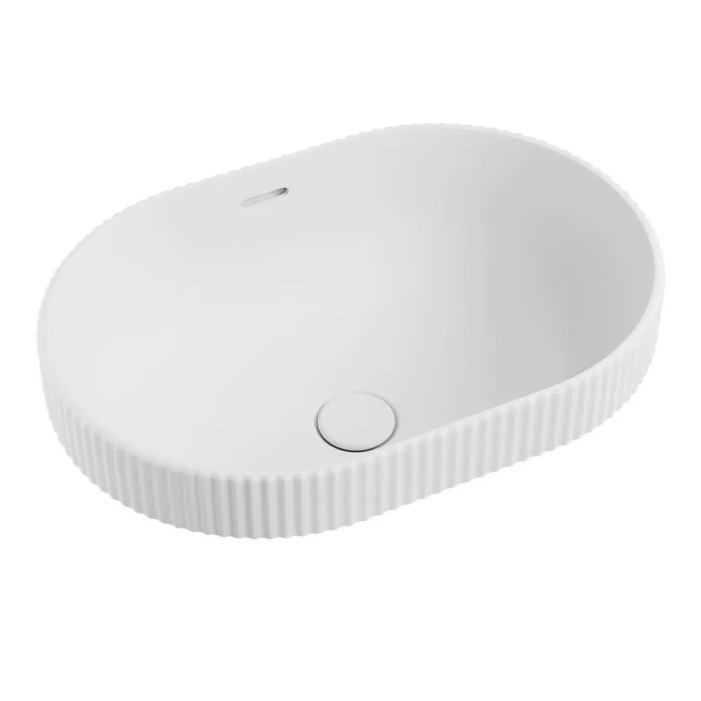 Eleanor Oval Semi-Inset Basin, Matte White Fienza