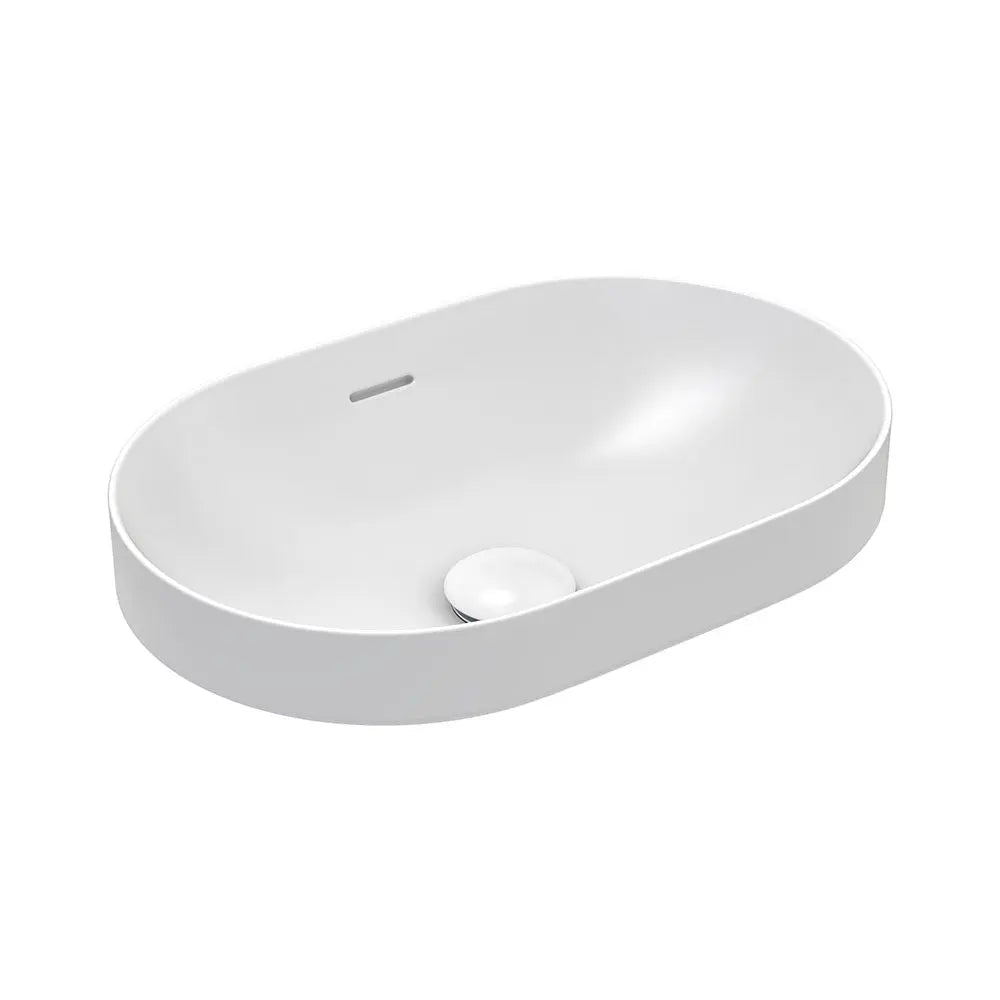 Aluca Pill Semi-Inset Basin with overflow Fienza