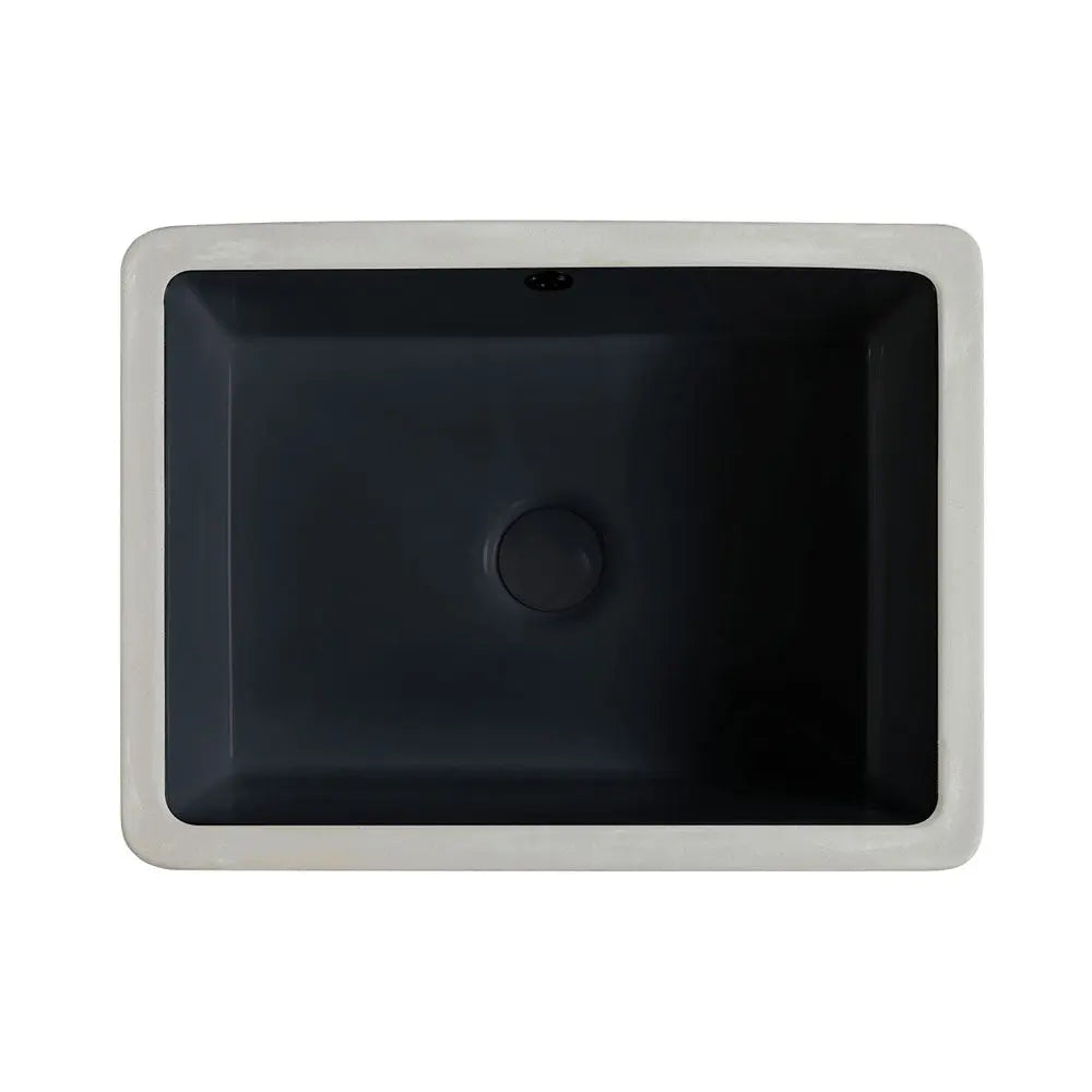 Koko Undermount Basin with overflow, Matte Black Fienza