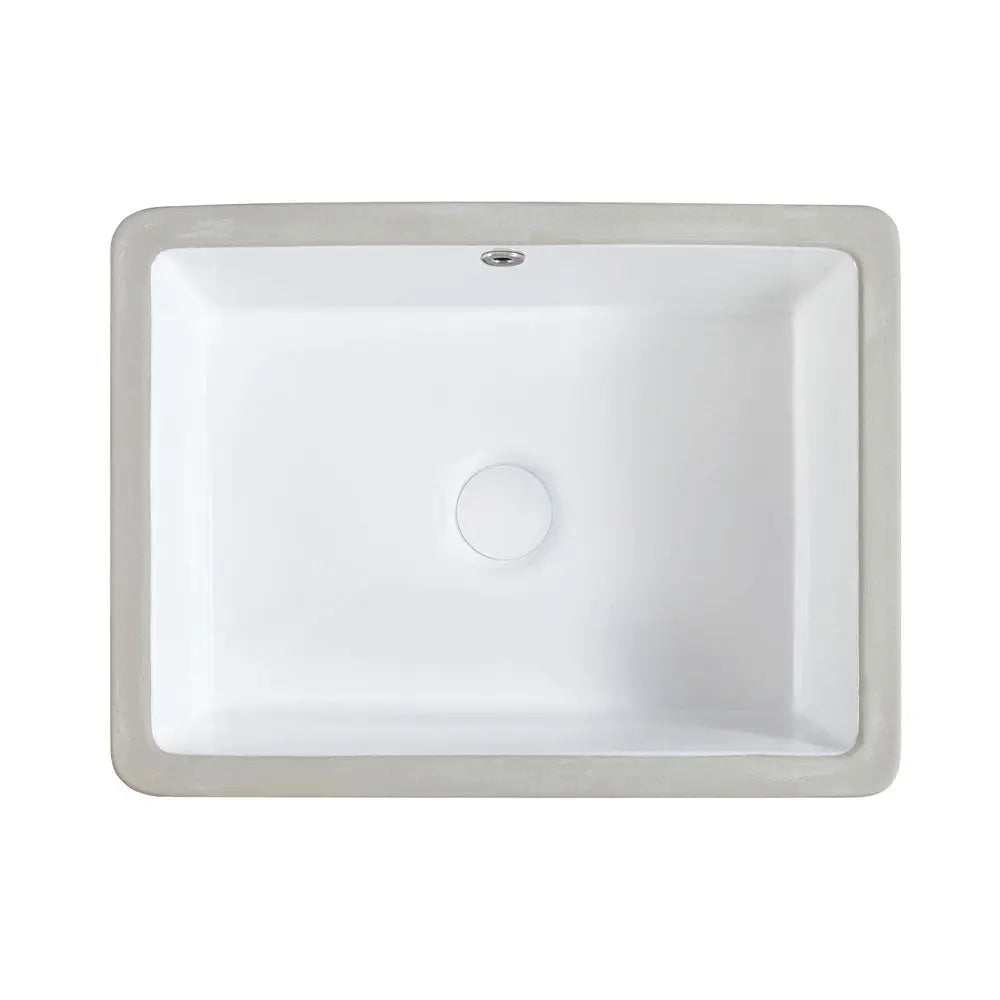 Koko Undermount Basin with overflow, Matte White Fienza