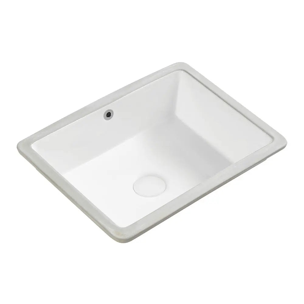 Koko Undermount Basin with overflow, Matte White Fienza