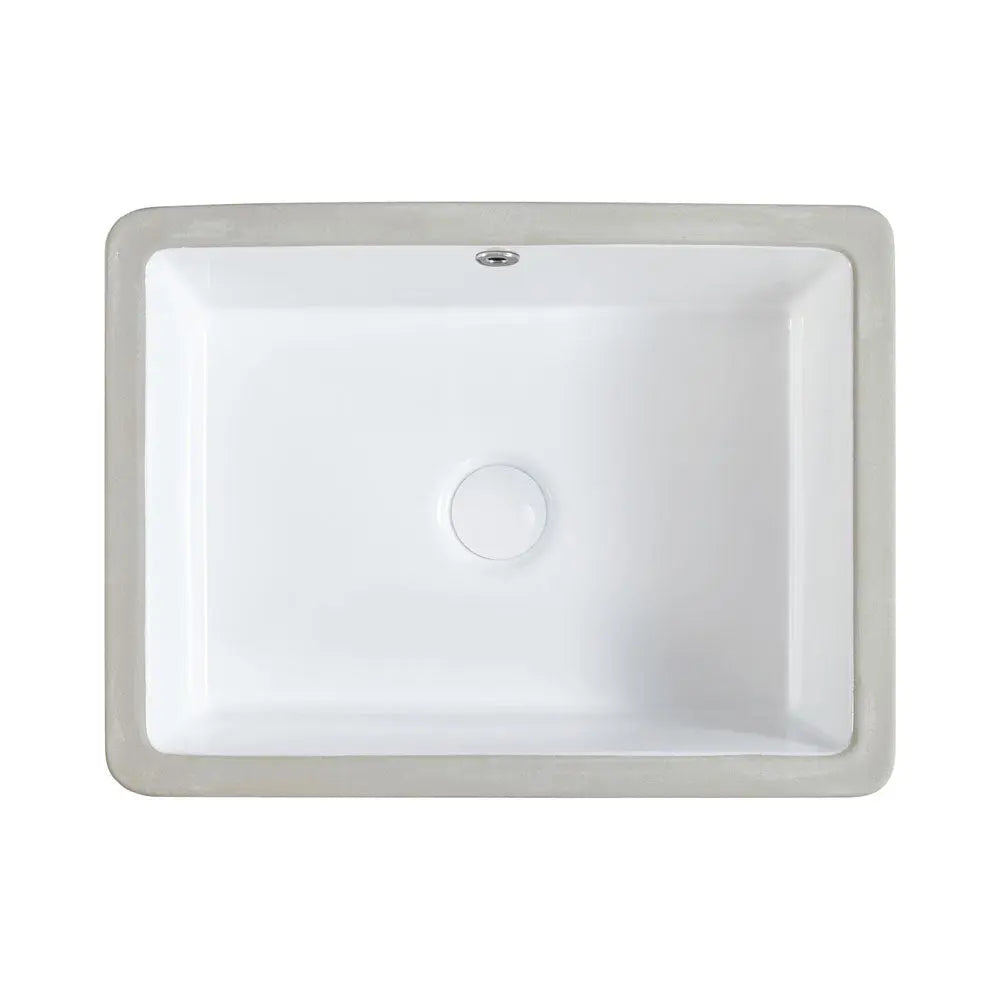 Koko Undermount Basin with overflow, Gloss White Fienza