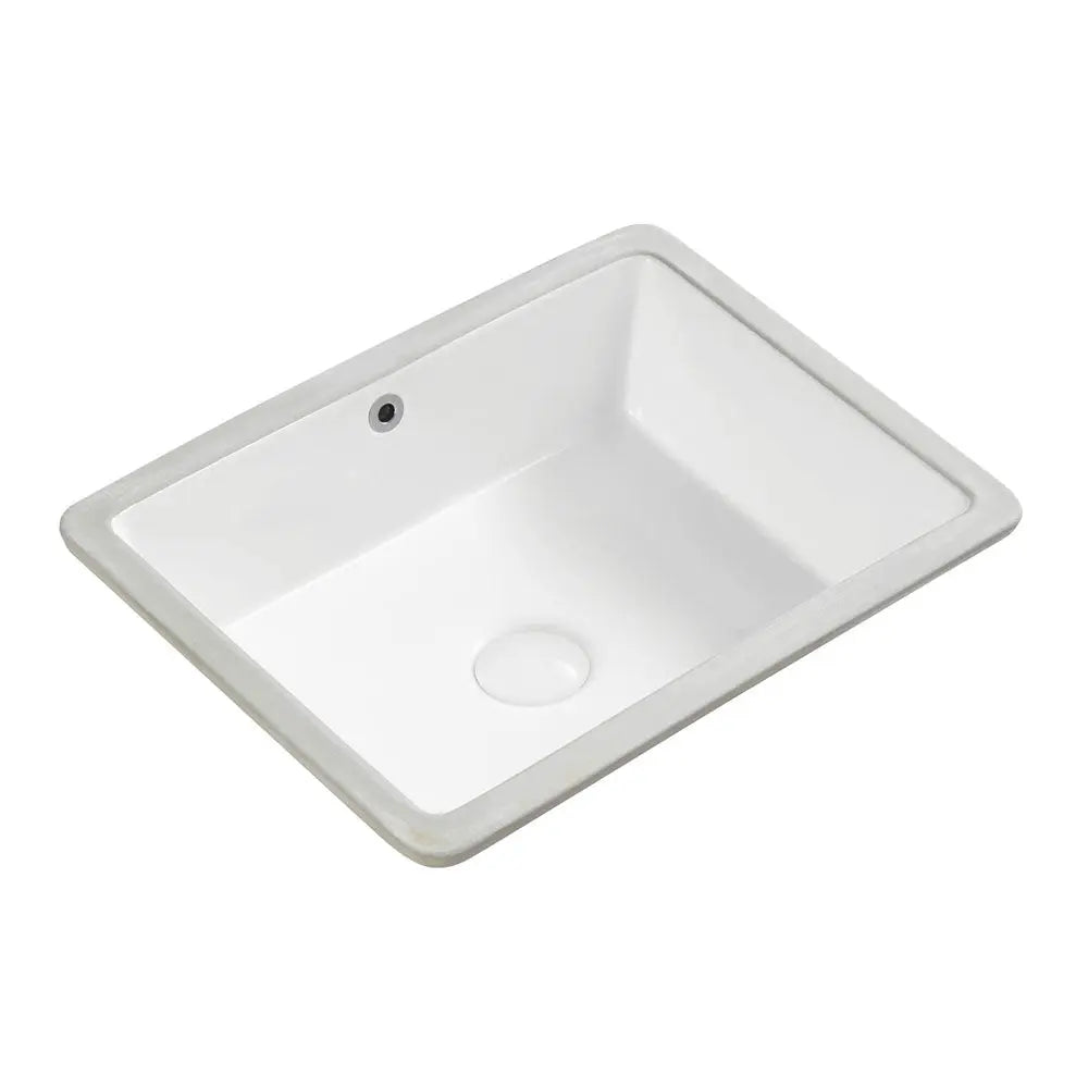 Koko Undermount Basin with overflow, Gloss White Fienza