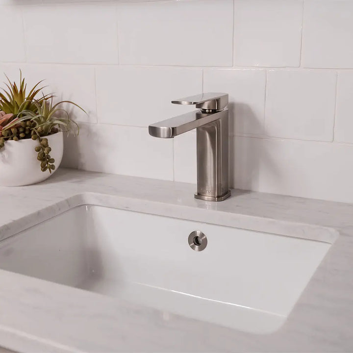 Koko Undermount Basin with overflow, Gloss White Fienza
