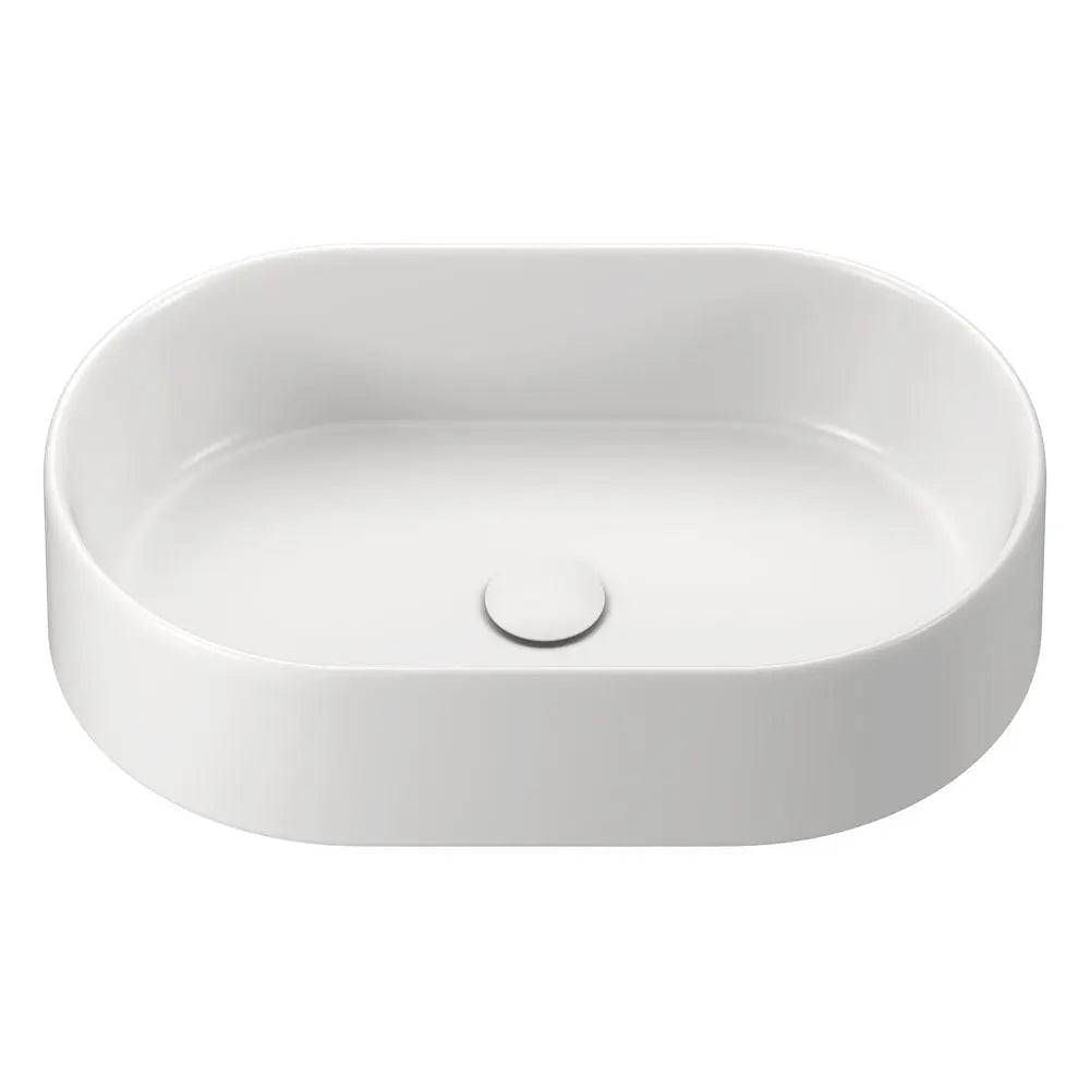 Aluca Pill Above Counter Basin, Matte White Fienza