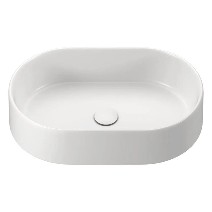 Aluca Pill Above Counter Basin, Matte White Fienza