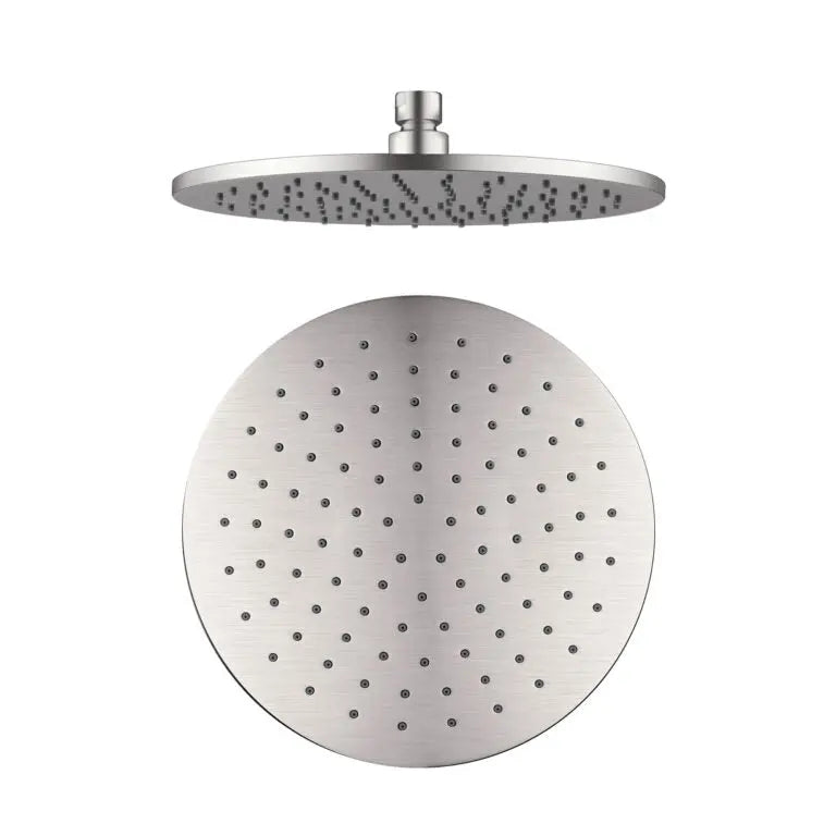 Last one - NERO 250MM ROUND SHOWER HEAD BRUSHED NICKEL Nero tapware