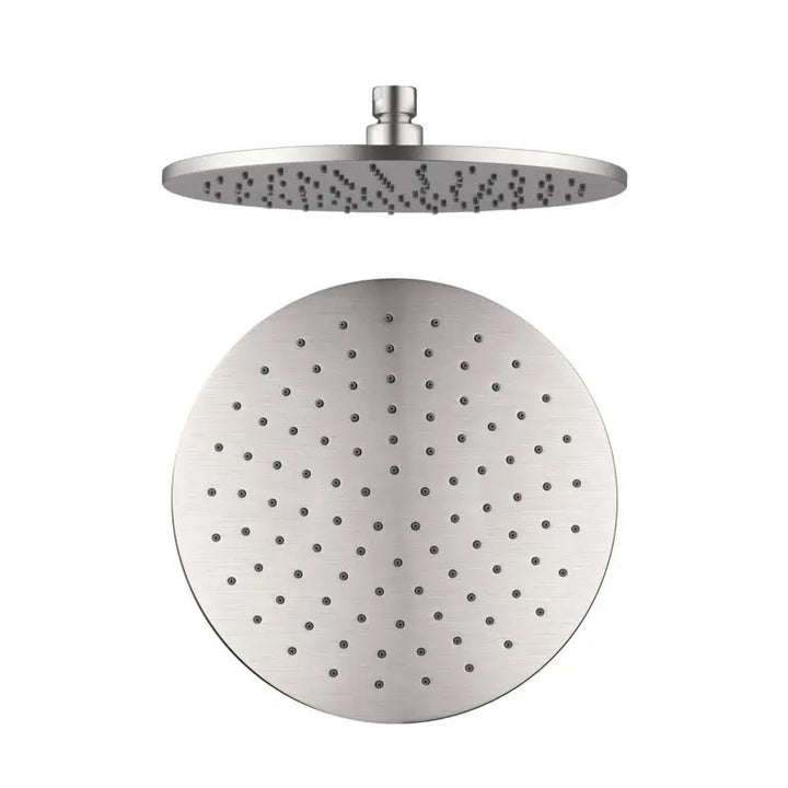 Last one - NERO 250MM ROUND SHOWER HEAD BRUSHED NICKEL Nero tapware