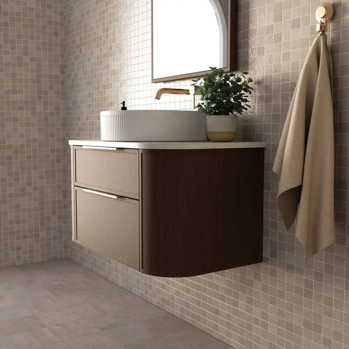 Reef Vanity with top and basin - wall hung or freestanding Marquis