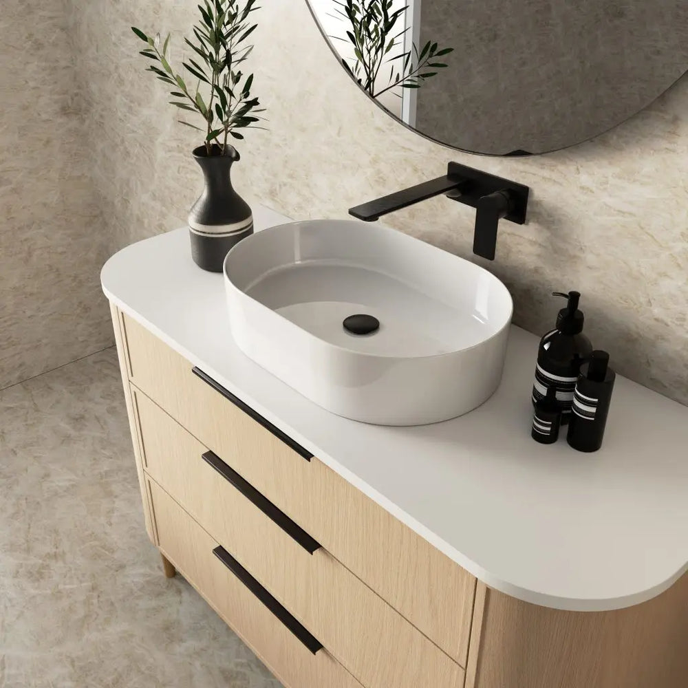 Reef Vanity with top and basin - wall hung or freestanding Marquis