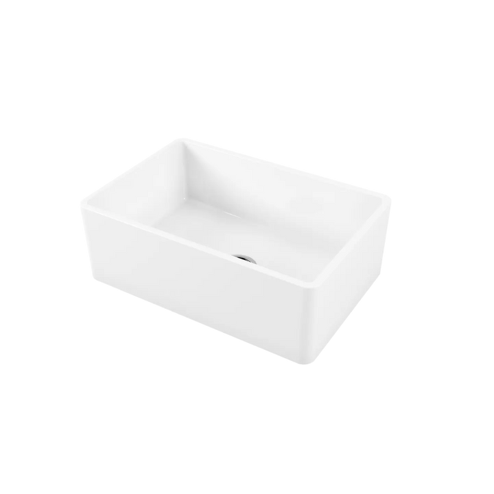 Sicily White Fireclay Farmhouse Undermount Sink Oliveri