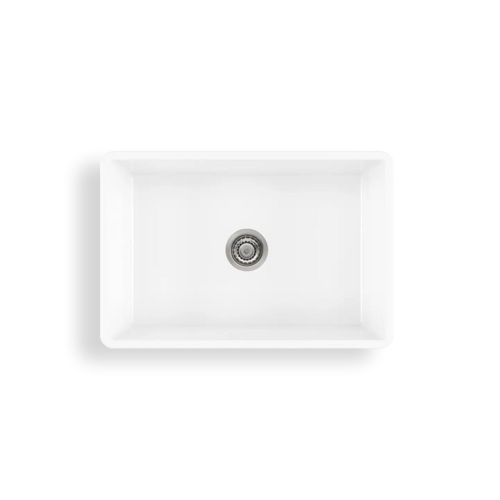 Sicily White Fireclay Farmhouse Undermount Sink Oliveri