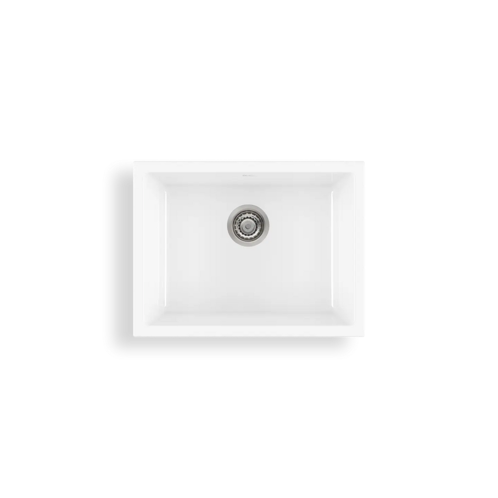 Sicily White Mega Bowl Fireclay Universal Sink Oliveri