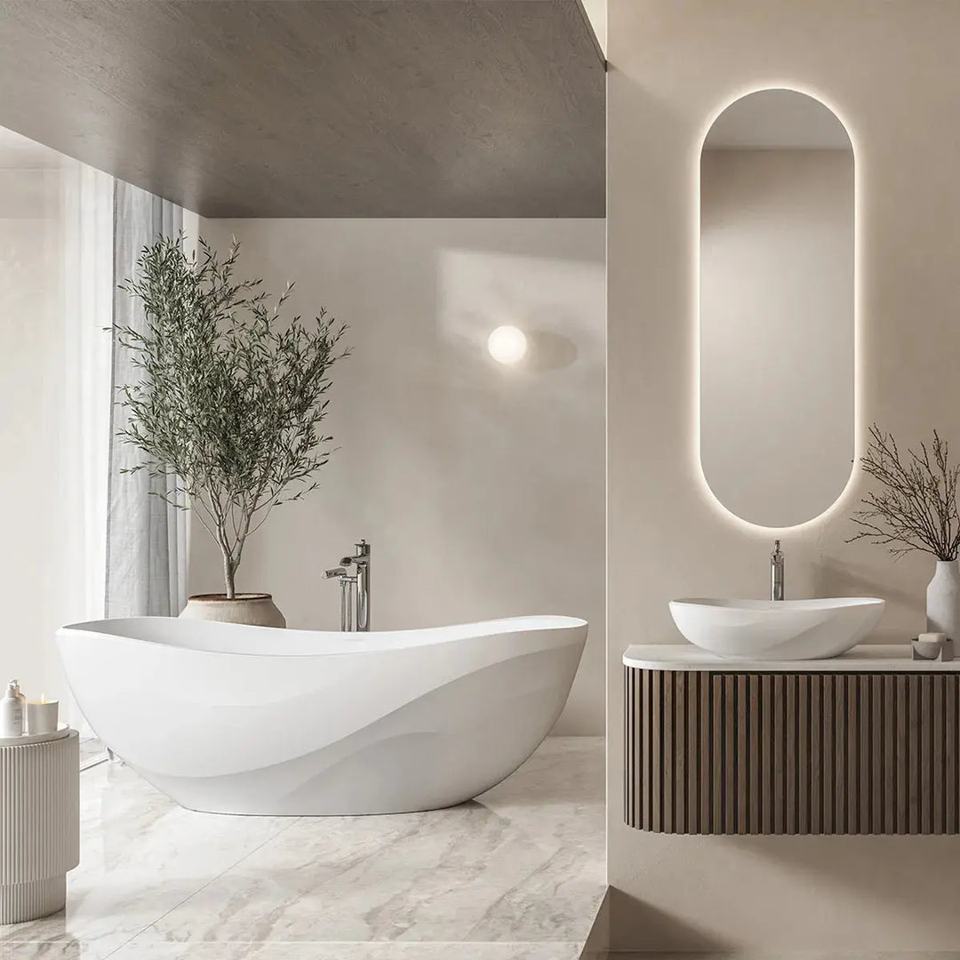 Seros QUARRYCAST® Freestanding 1800mm Bath Victoria + Albert