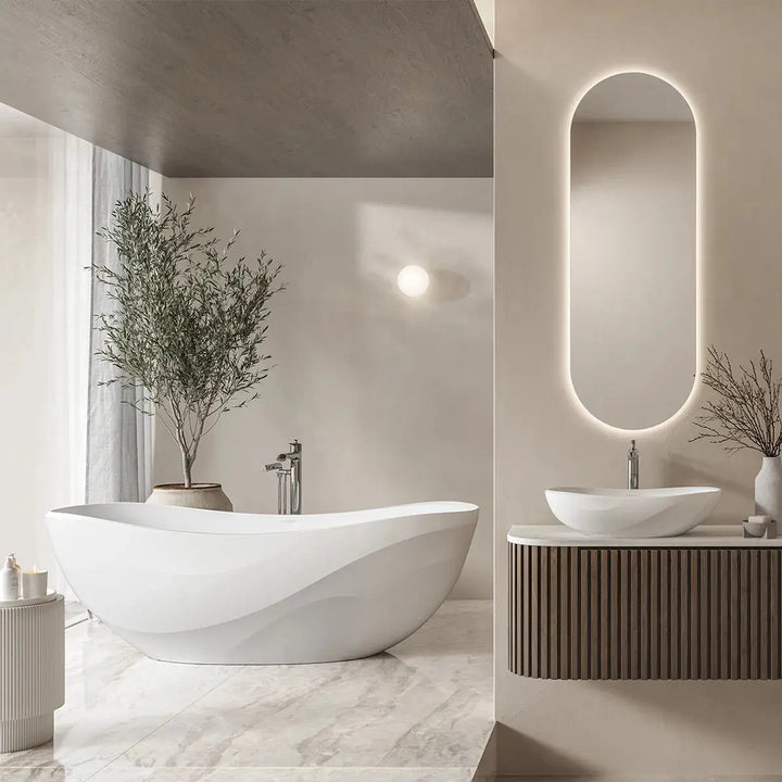 Seros QUARRYCAST® Freestanding 1800mm Bath Victoria + Albert
