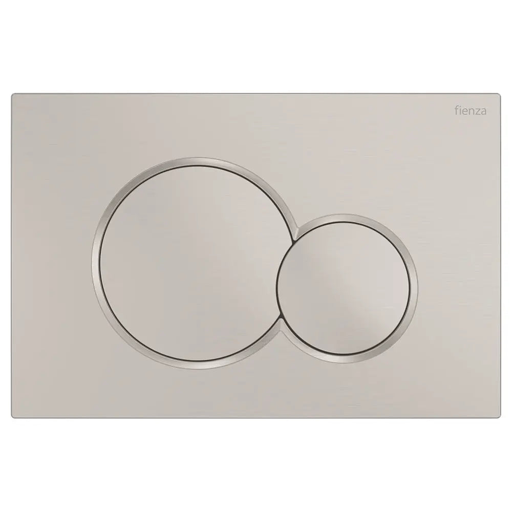 Sigma Round Button Flush Plate, Brushed Nickel Fienza