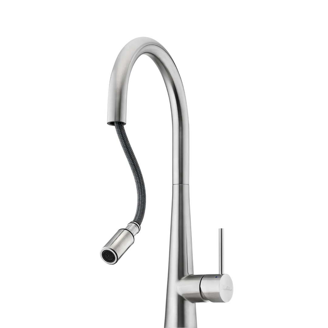 Essente 316 Stainless Steel Goose Neck Pull Out Mixer Oliveri