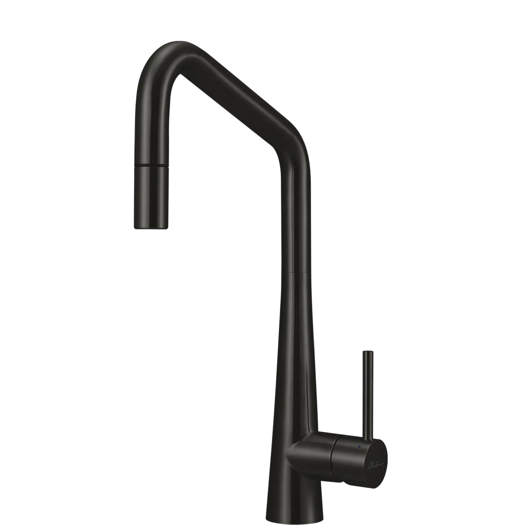 Essente 316 Stainless Steel Square Goose Neck Pull Out Mixer Oliveri