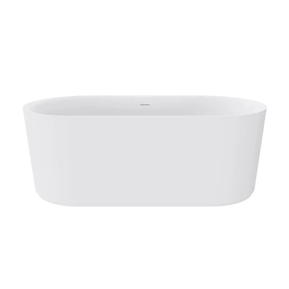 Empire Slim Freestanding Solid Surface Bath, Matte White - 1500 &amp; 1700mm Fienza