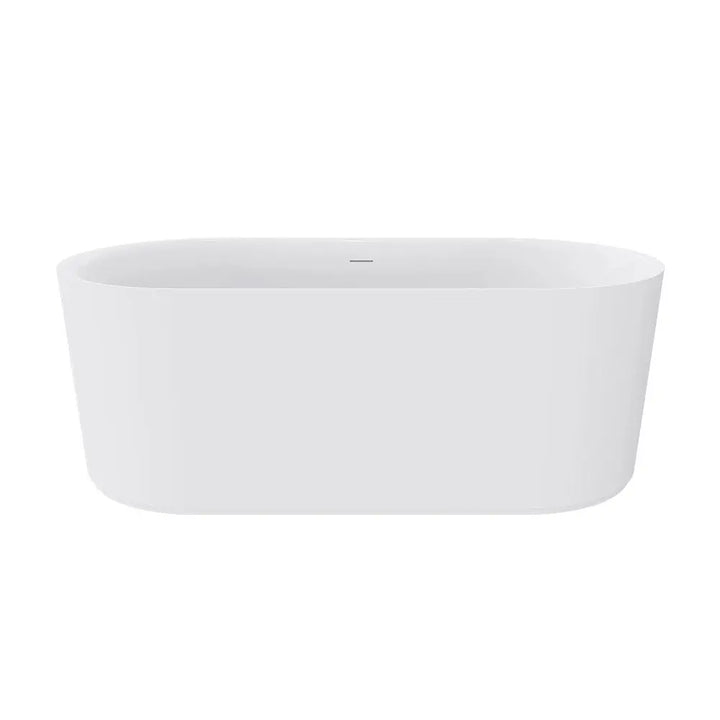 Empire Slim Freestanding Solid Surface Bath, Matte White - 1500 &amp; 1700mm Fienza
