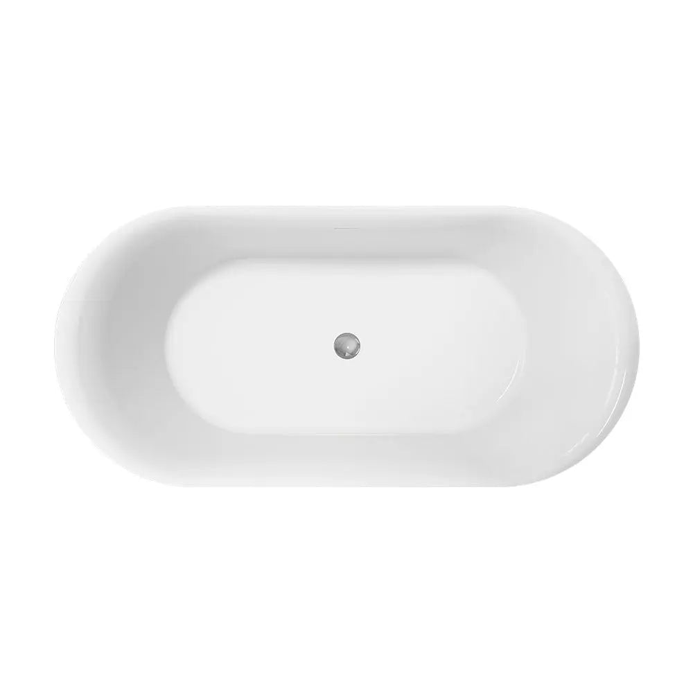 Empire Slim Freestanding Solid Surface Bath, Matte White - 1500 &amp; 1700mm Fienza