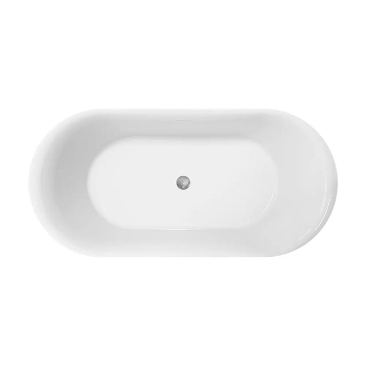 Empire Slim Freestanding Solid Surface Bath, Matte White - 1500 &amp; 1700mm Fienza