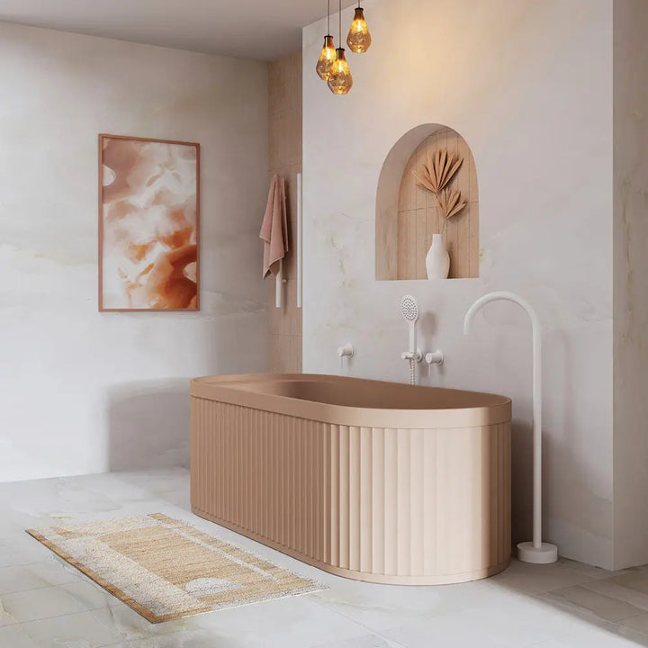 Minka Solid Surface Bath, 1700mm with overflow Fienza