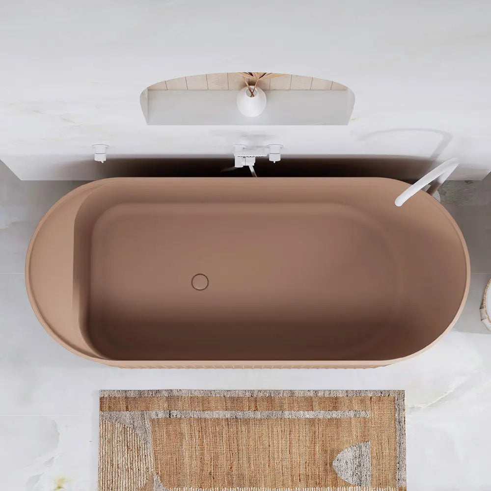 Minka Solid Surface Bath, 1700mm with overflow Fienza