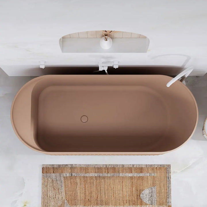 Minka Solid Surface Bath, 1700mm with overflow Fienza