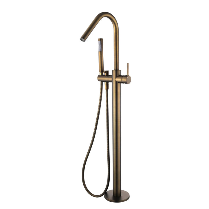 Star Freestanding Bath Mixer With Hand Shower Modern National
