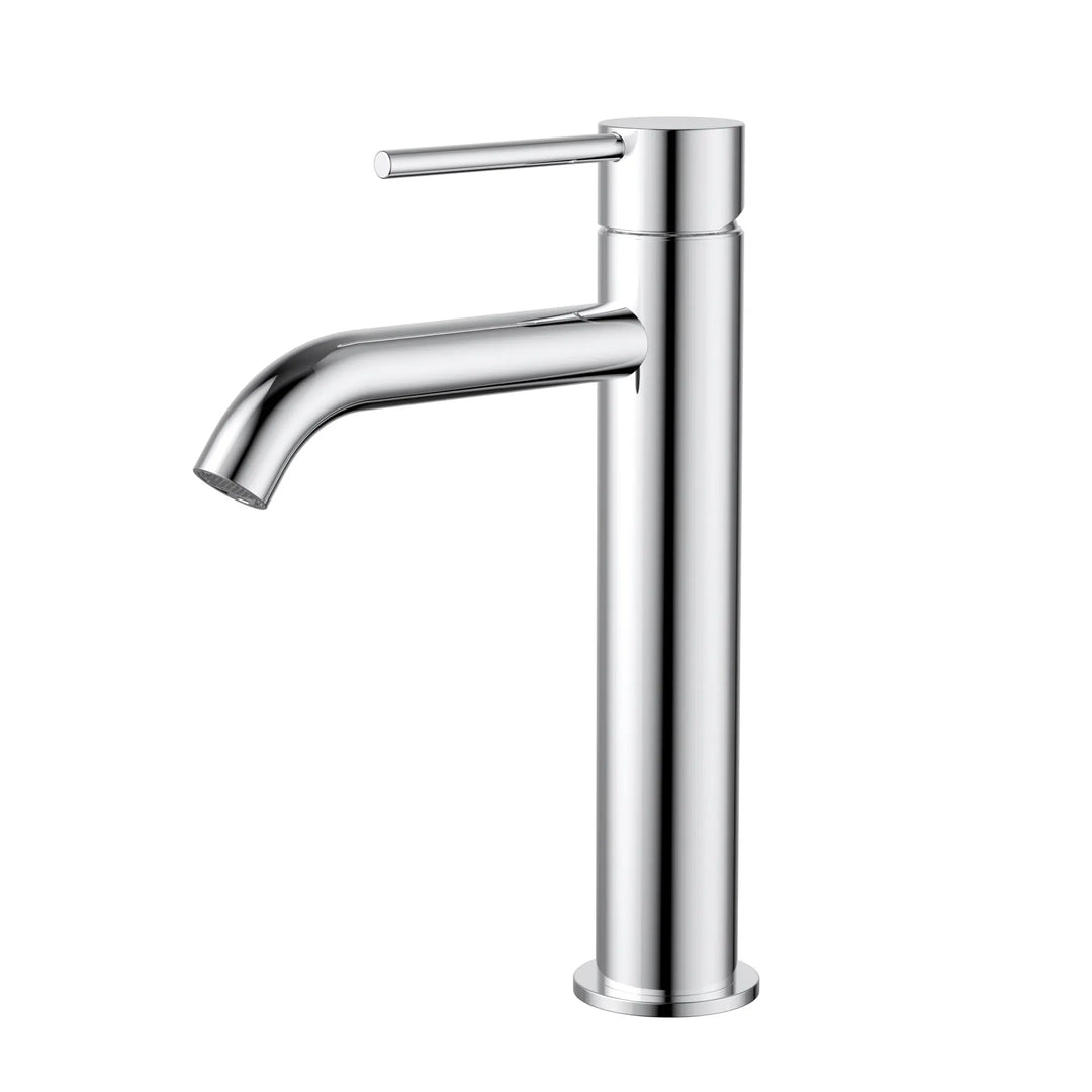 Nora Mid-Rise Basin Mixer Curved Spout Modern National