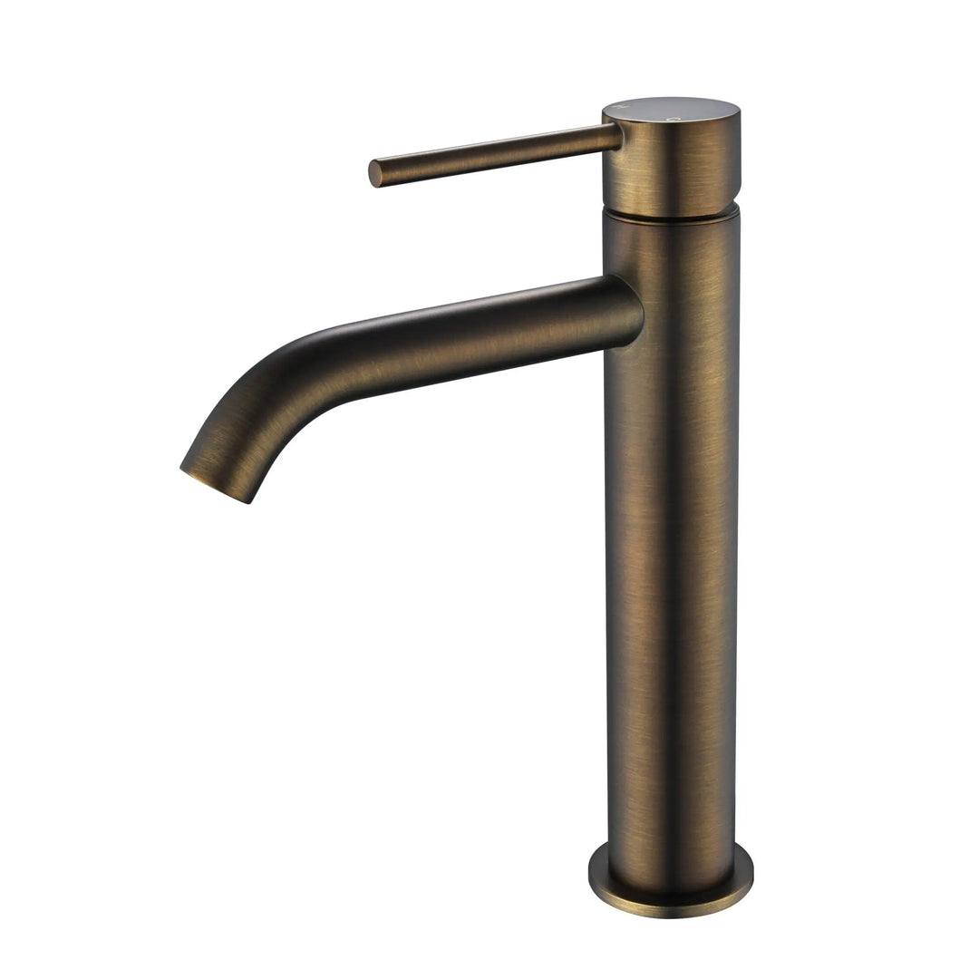 Nora Mid-Rise Basin Mixer Curved Spout Modern National