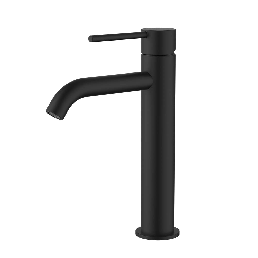 Nora Mid-Rise Basin Mixer Curved Spout Modern National