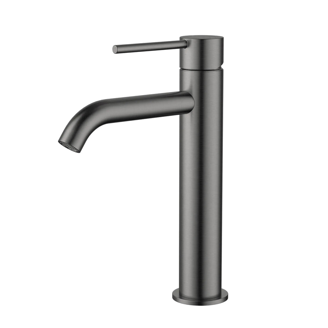 Nora Mid-Rise Basin Mixer Curved Spout Modern National