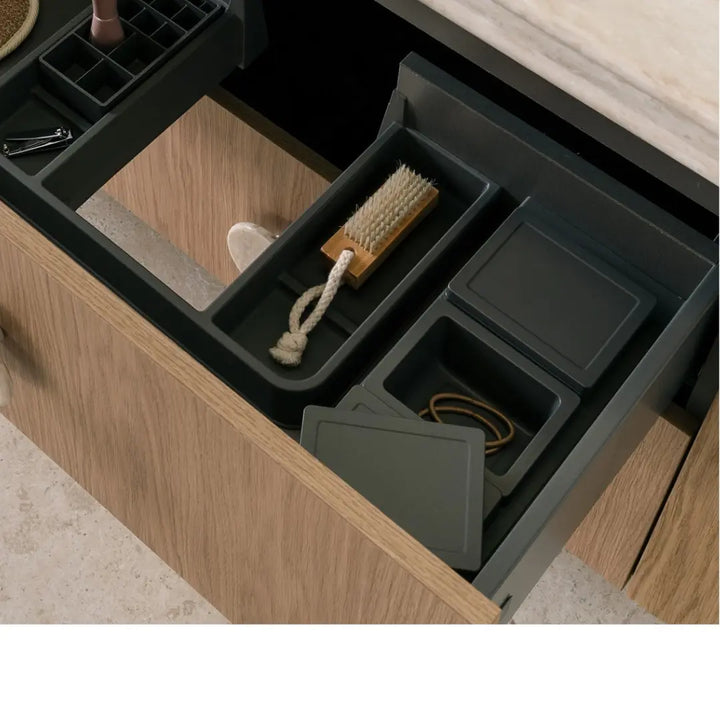 Thea Curved Vanity with matte ceramic top ADP