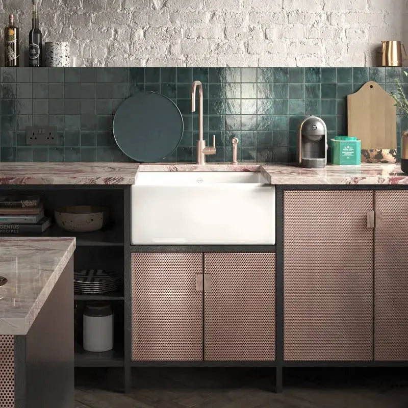 Shaws Shaker Single 600 Fireclay Sink with overflow Shaws Sinks