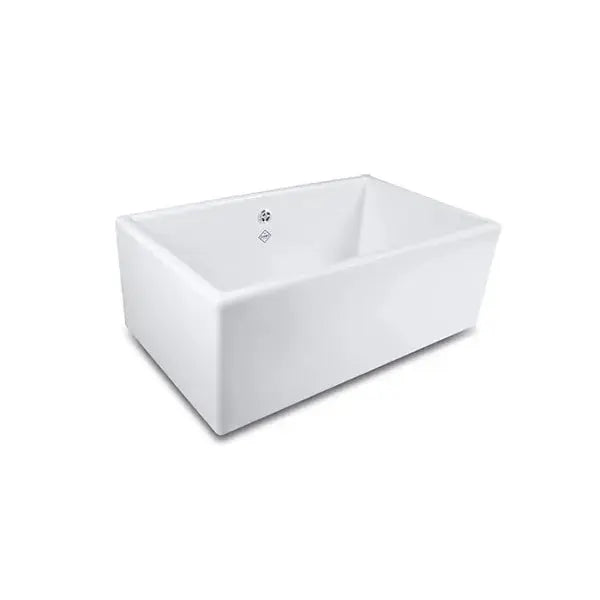 Shaws Shaker Single 800 Fireclay Sink with overflow Shaws Sinks