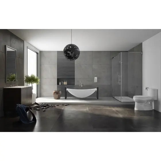Alabaster Haven Mark II Hammock Bath with Steel Frame Support Solid Surface The Hammock Bath Company