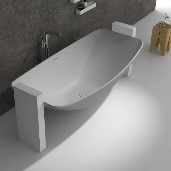 Dove Oasis Mark II Floating solid surface Wall Suspended Hammock Bath The Hammock Bath Company