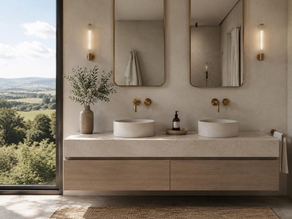 Sophia Above Counter Stone Basin - various finishes - ON DISPLAY PIETRA BIANCA