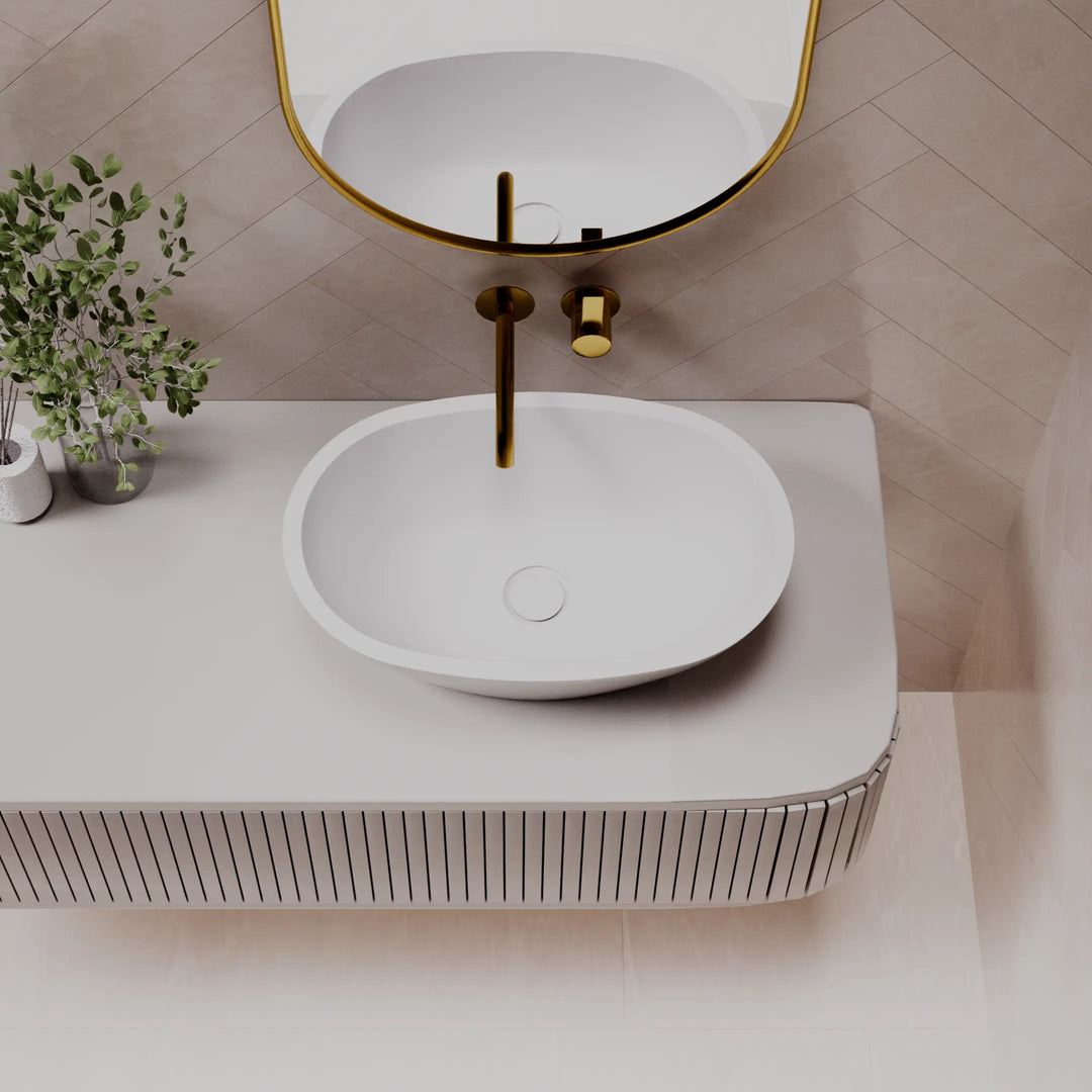 SUSSANA Table Top Basin - various finishes PIETRA BIANCA