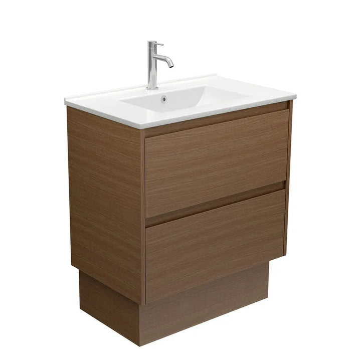 Dolce Amato Walnut Vanity - Wall Hung or Freestanding Fienza
