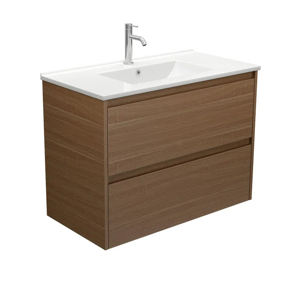 Dolce Amato Walnut Vanity - Wall Hung or Freestanding Fienza