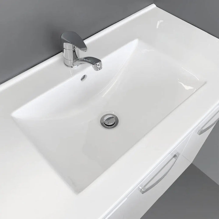 Dolce Amato Walnut Vanity - Wall Hung or Freestanding Fienza