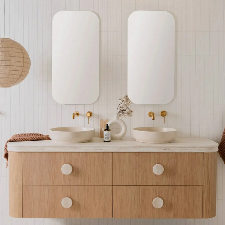 Thea Curved Vanity with 60mm Durasein Royale Benchtop ADP