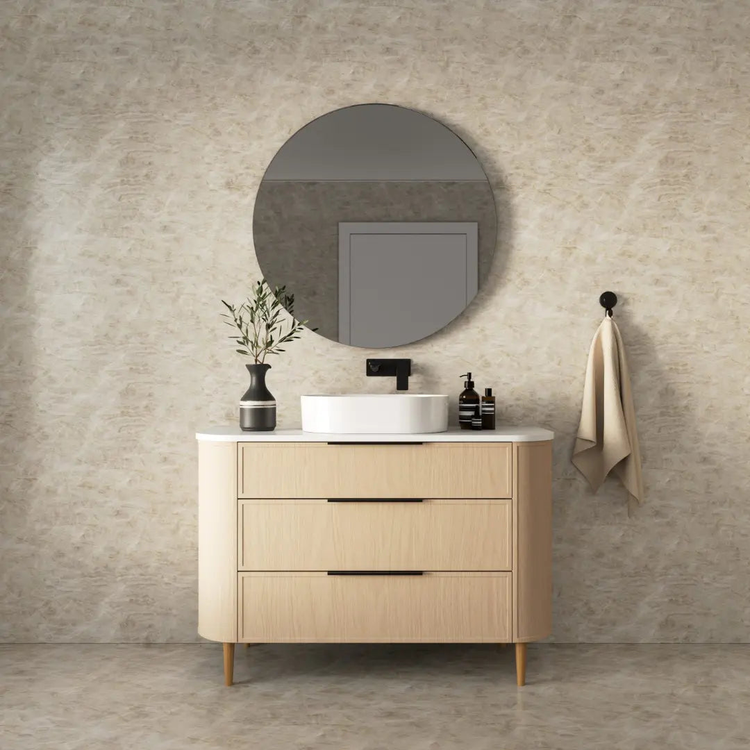 Reef Vanity with top and basin - wall hung or freestanding Marquis